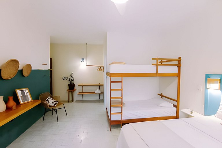 Suíte privativa ao lado do aquário de Ubatuba - Casa Mangari