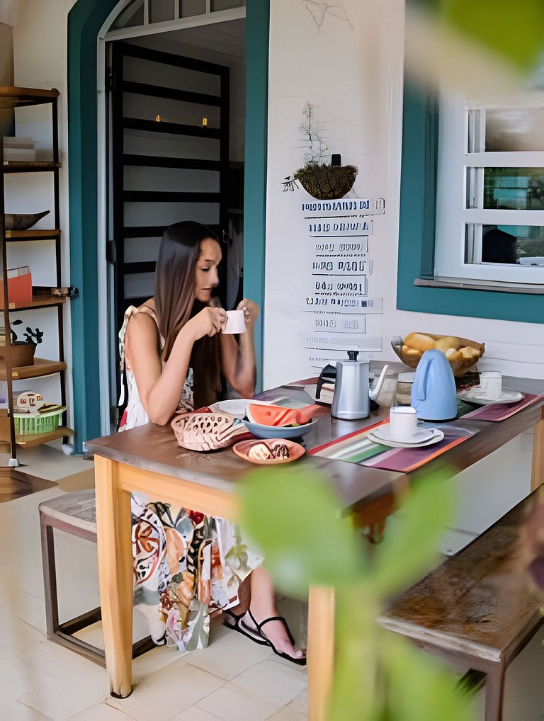 Suíte privativa ao lado do aquário de Ubatuba - Casa Mangari