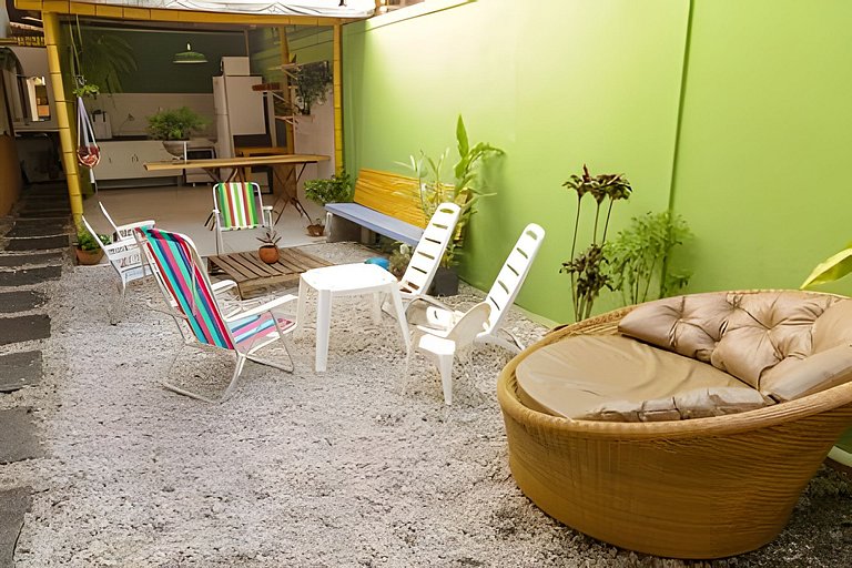 Suíte privativa ao lado do aquário de Ubatuba - Casa Mangari