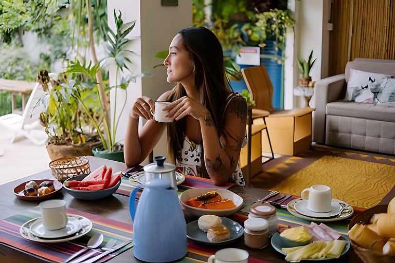 Suíte privativa ao lado do aquário de Ubatuba - Casa Mangari
