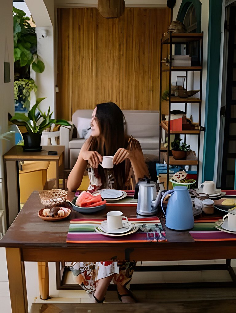 Suíte privativa ao lado do aquário de Ubatuba - Casa Mangari